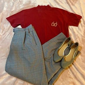 High-waisted Vintage Pendleton Trousers